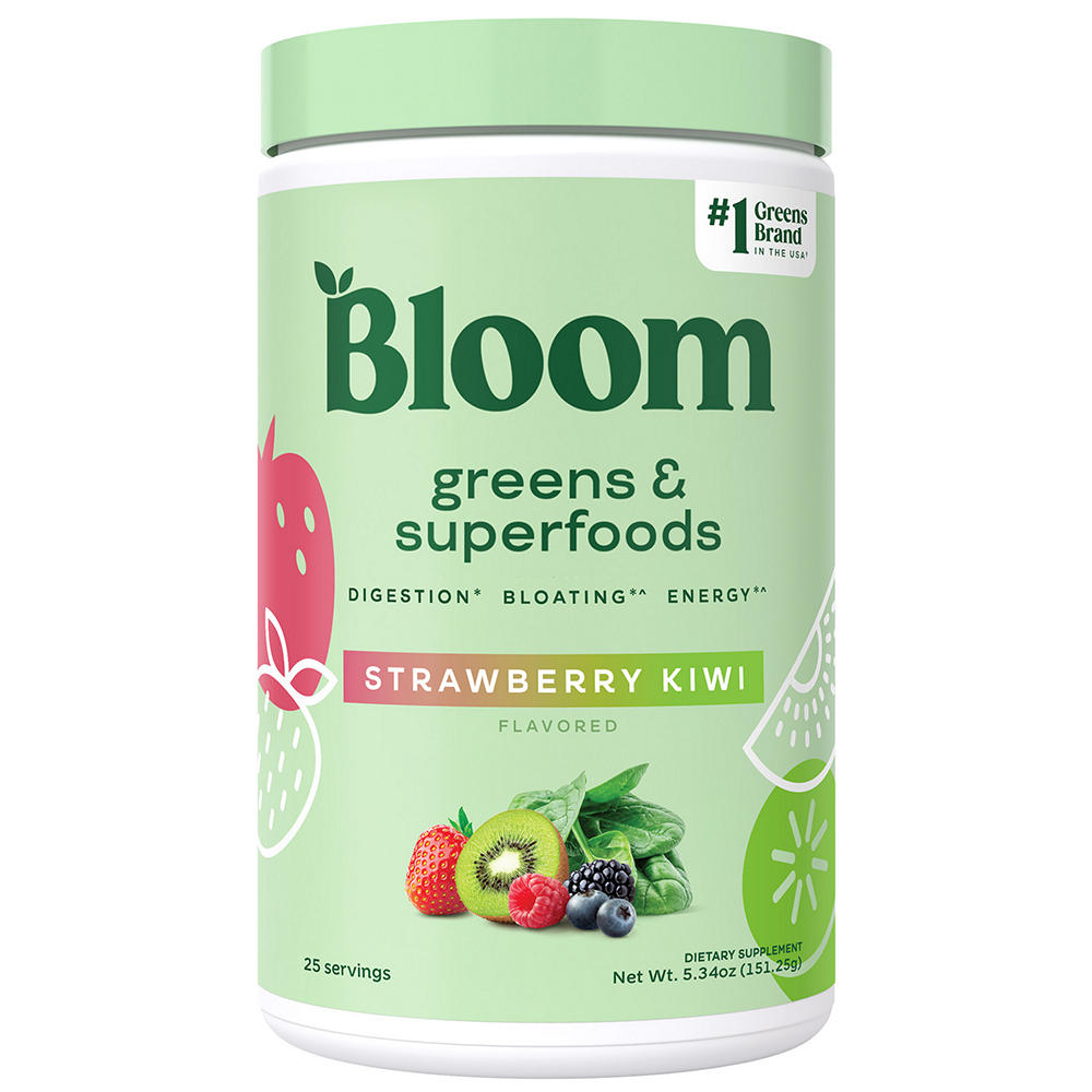 Bloom Greens & Superfoods Powder Drink Mix - Strawberry Kiwi, 5.34 oz