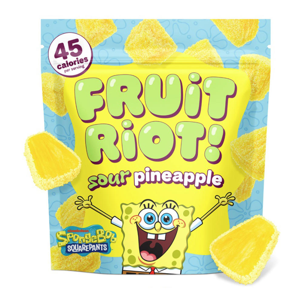 Fruit Riot! Sour Candy Pineapple Real Frozen Fruit, 8 oz