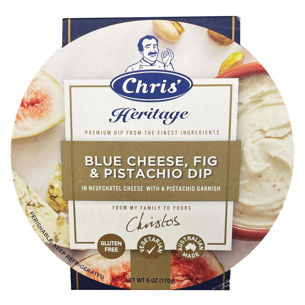 Chris' Heritage Dip - Blue Cheese, Fig & Pistachio, 6 oz
