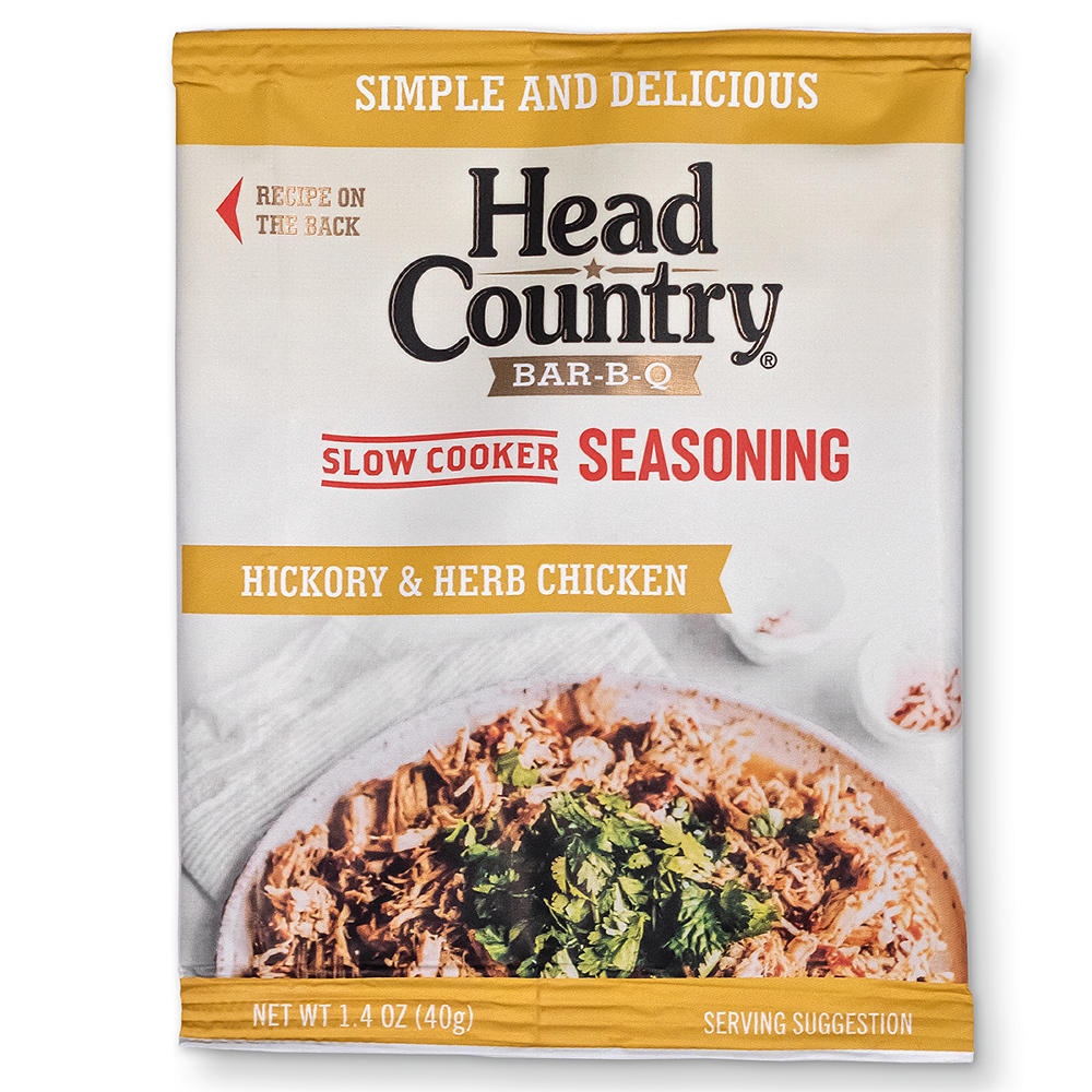 Head Country Slow Cooker Seasoning Hickory & Herb Chicken, 1.4 oz
