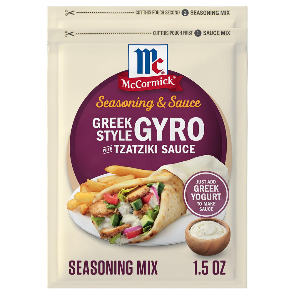 McCormick Greek Style Gyro  Seasoning & Sauce Duo, 1.5 oz