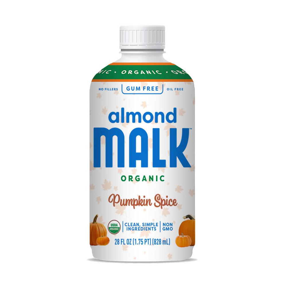 MALK Organic Almond Milk - Pumpkin Spice, 28 oz