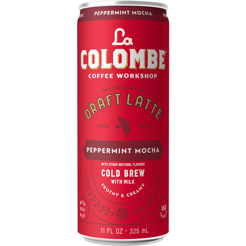 La Colombe Peppermint Mocha Draft Latte Cold Brew with Milk, 11 oz
