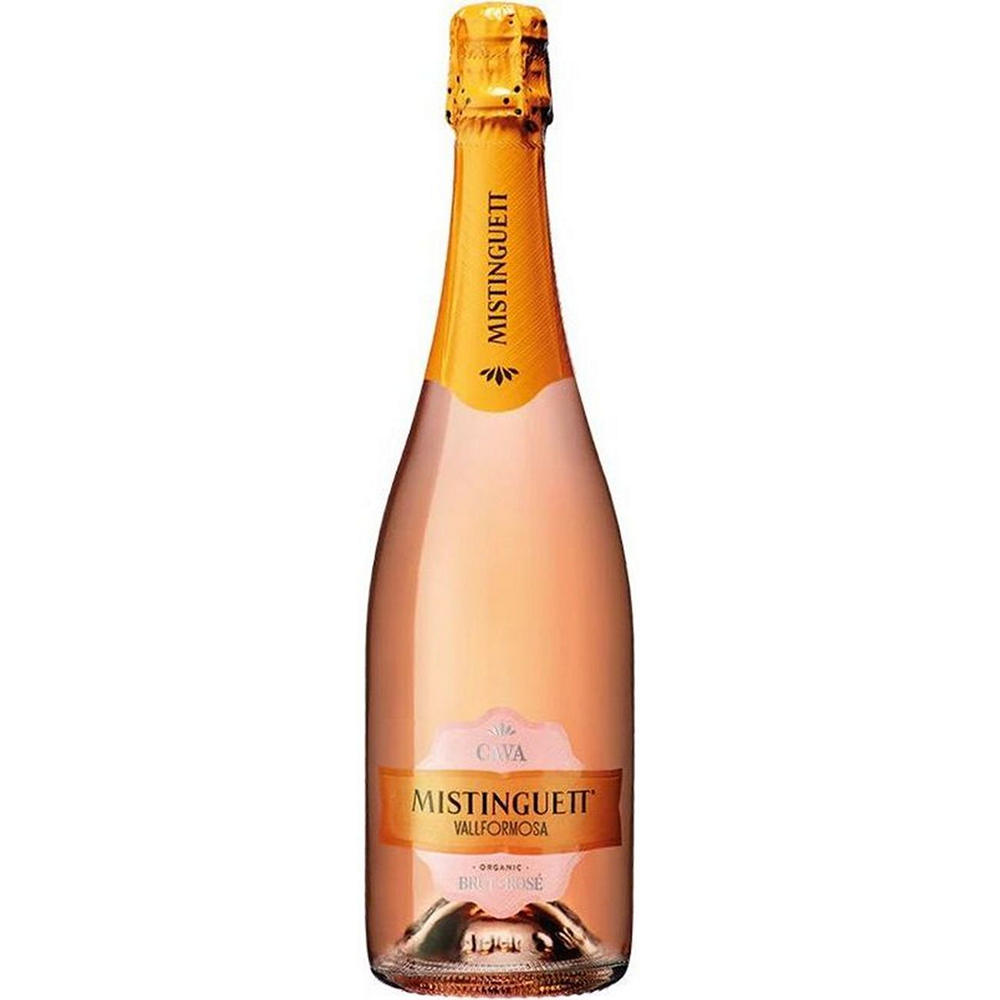 Mistinguett Organic Cava Brut Rose Sparkling Wine, 750 mL