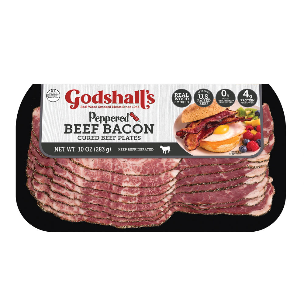 Godshall's Peppered Beef Sliced Bacon, 10 oz