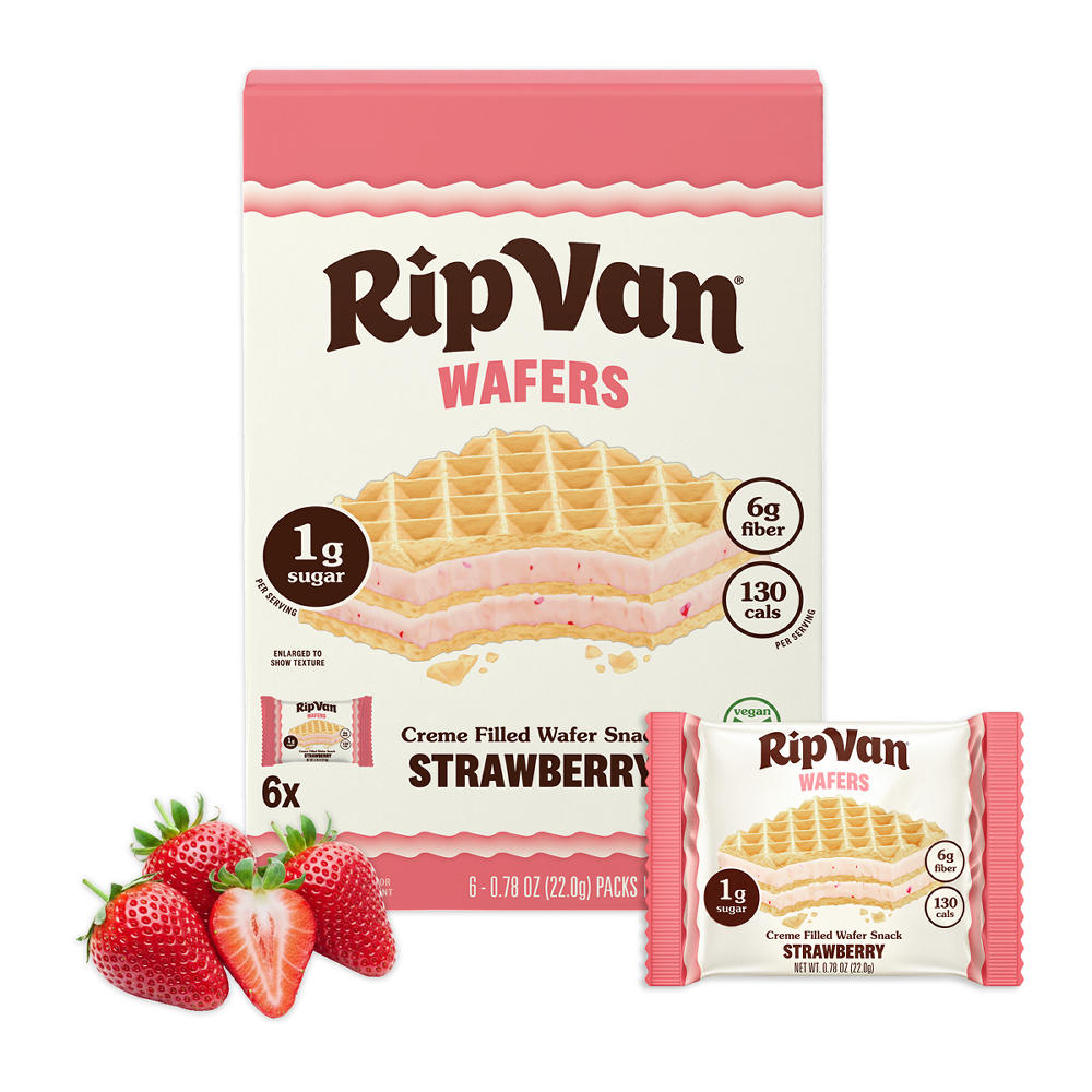 Rip Van Wafers Strawberry, 6 ct