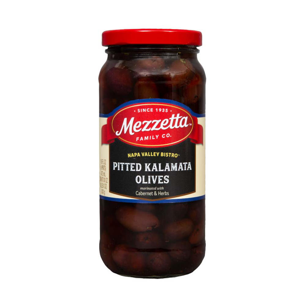 Mezzetta Napa Valley Bistro Pitted Kalamata Olives with Cabernet & Herbs, 16 oz
