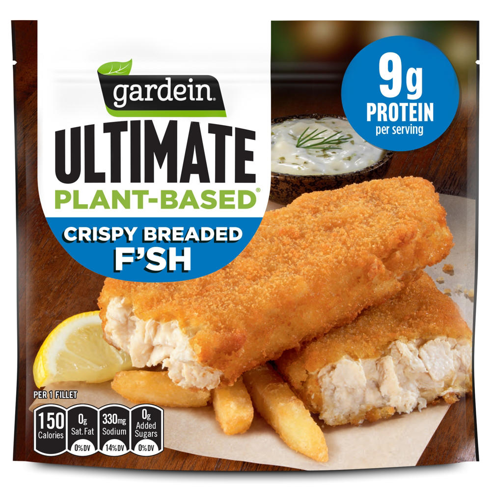 Gardein Ultimate Plant-Based Vegan Crispy Breaded F'sh Filets, 15 oz