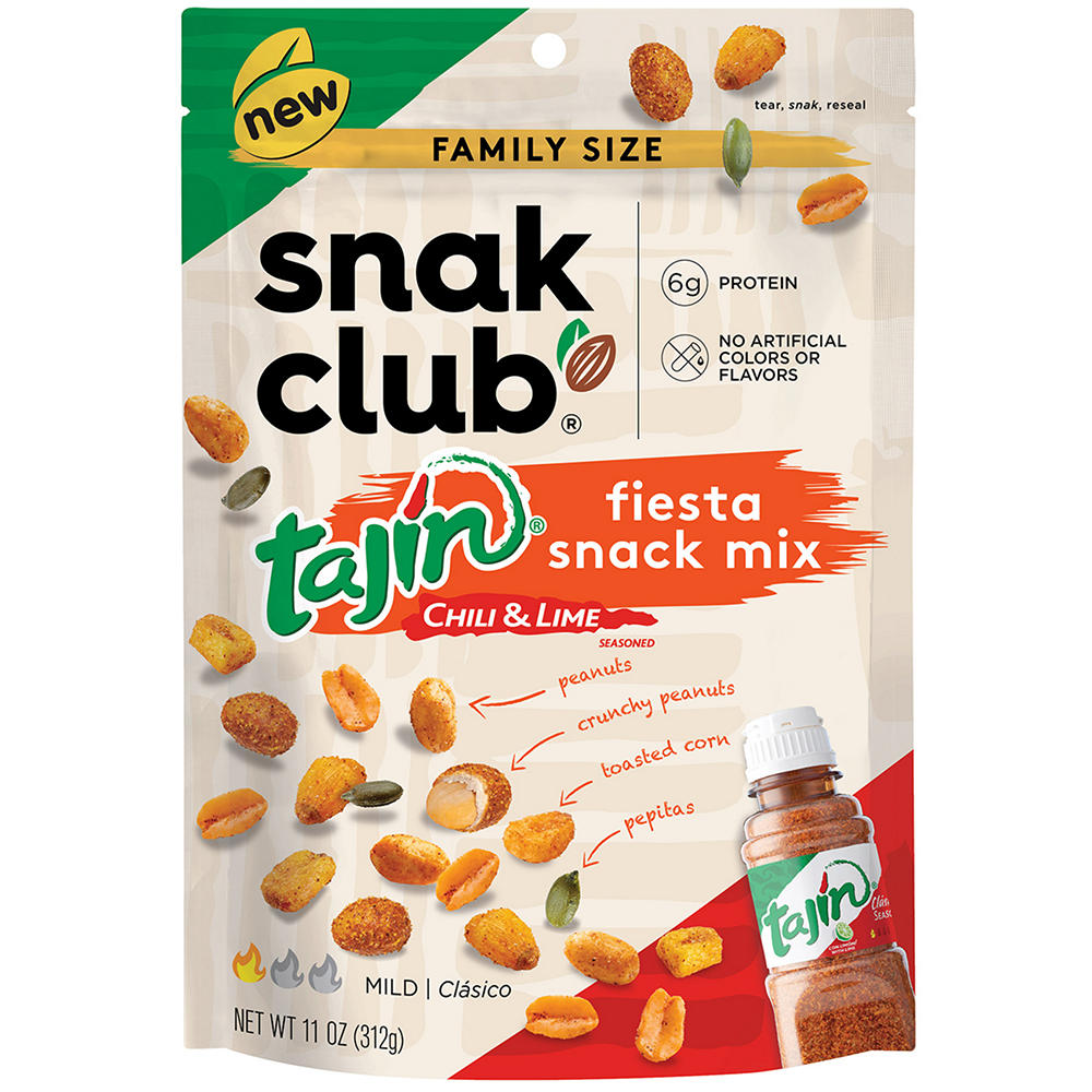 Snak Club Tajin Chili & Lime Fiesta Snack Mix - Family-Size, 11 oz