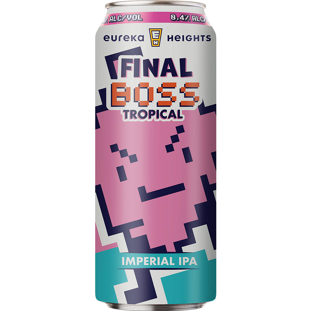 Eureka Heights Final Boss Tropical Imperial IPA Craft Beer, 19.2 oz