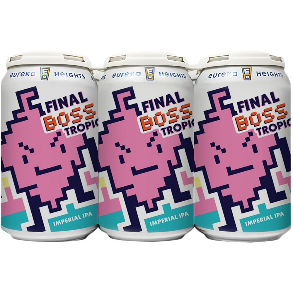Eureka Heights Final Boss Tropical Imperial IPA Craft Beer 6 pk Cans, 12 oz