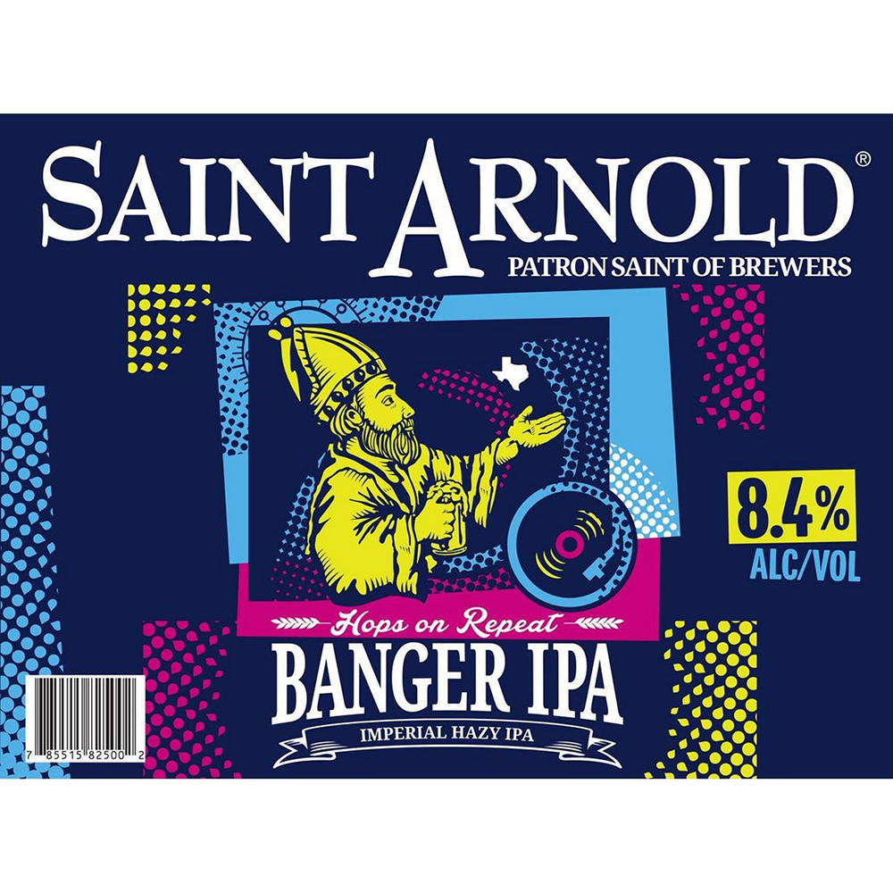 Saint Arnold Banger Imperial Hazy IPA Craft Beer 12 pk Cans, 12 oz