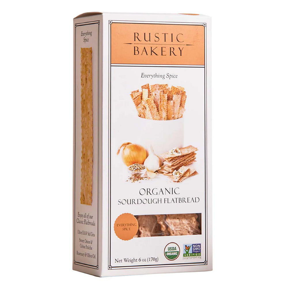 Rustic Bakery Everything Spice Organic Sourdough Flatbread, 6 oz