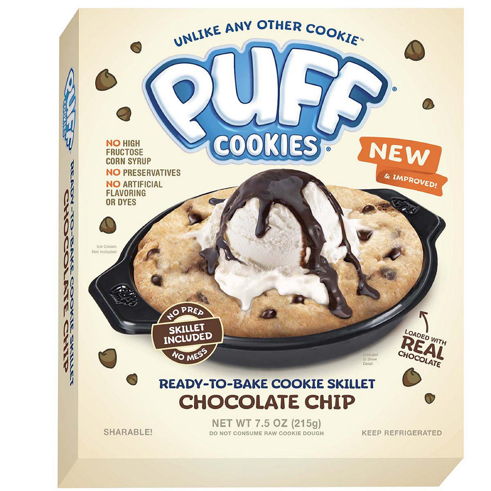 Puff Cookies Ready-To-Bake Cookie Skillet - Chocolate Chip, 7.5 oz