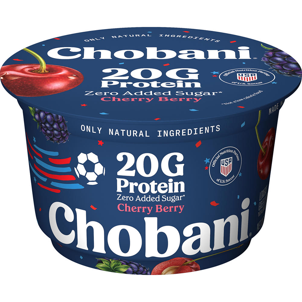 Chobani 20G Protein Lowfat Greek Yogurt - Cherry Berry, 6.7 oz