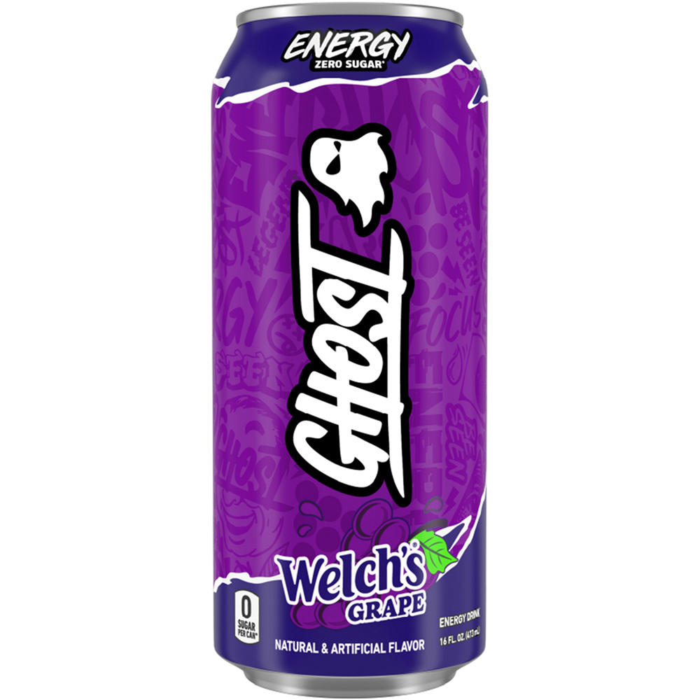 Ghost Zero Sugar Welch's Grape Energy Drink, 16 oz