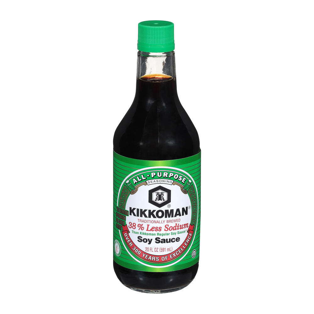 Kikkoman Less Sodium Soy Sauce, 20 oz