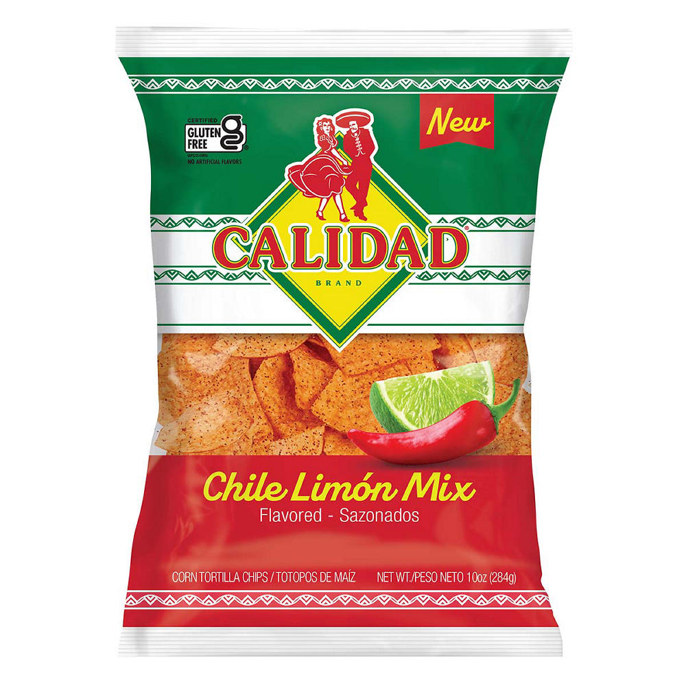 Calidad Chile Limón Mix Tortilla Chips, 10 oz