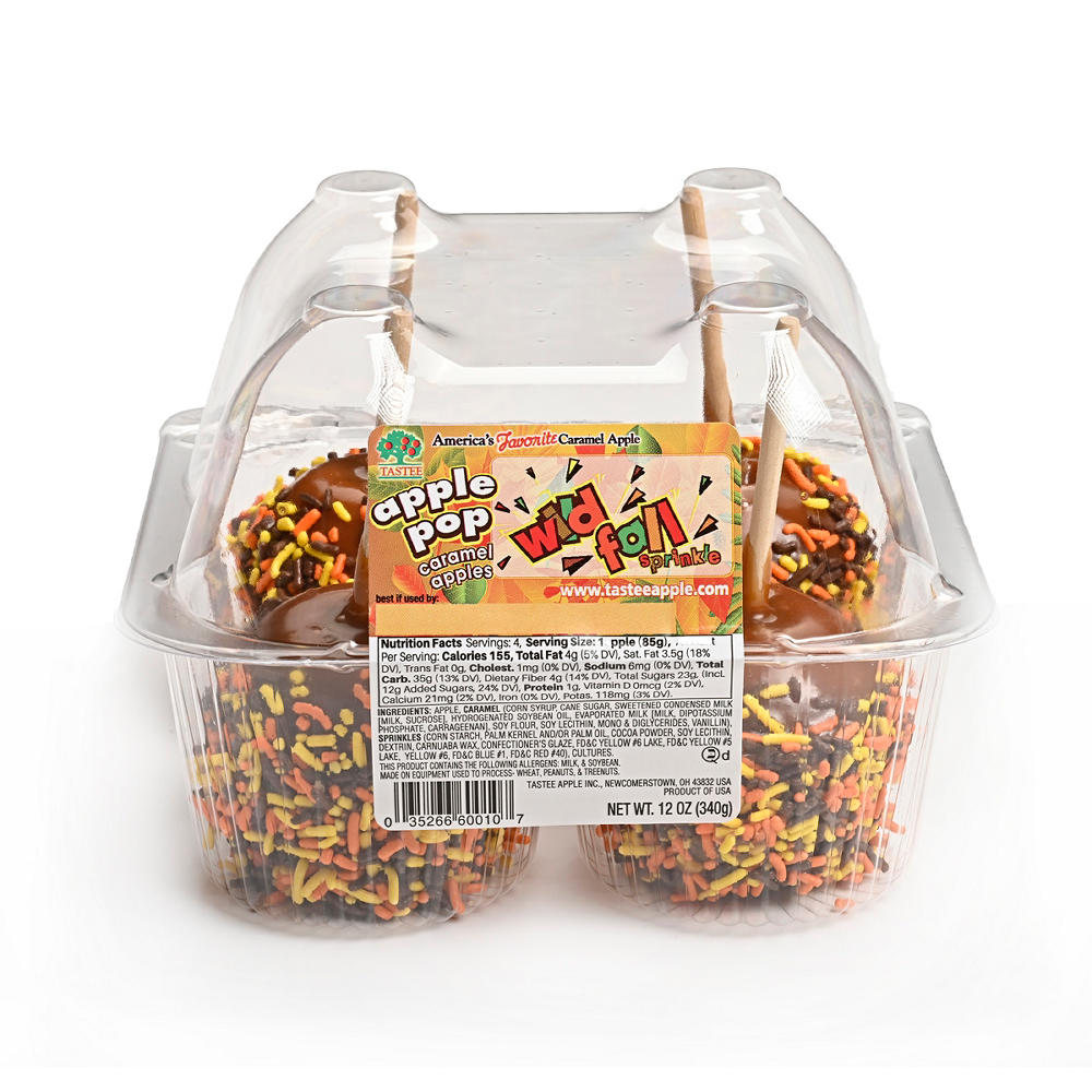 Tastee Caramel Apple Pop - Wild Fall Sprinkle, 4 ct