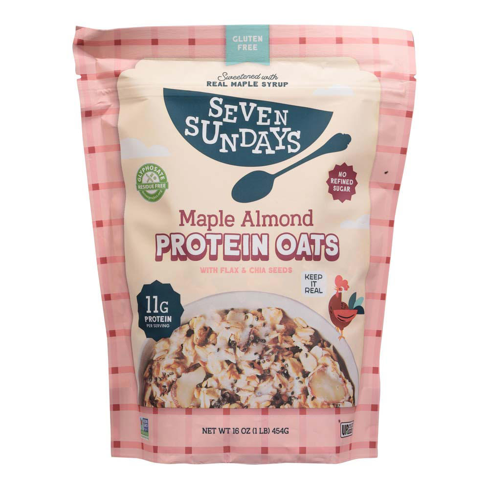 Seven Sundays Maple Almond Protein Oats, 16 oz