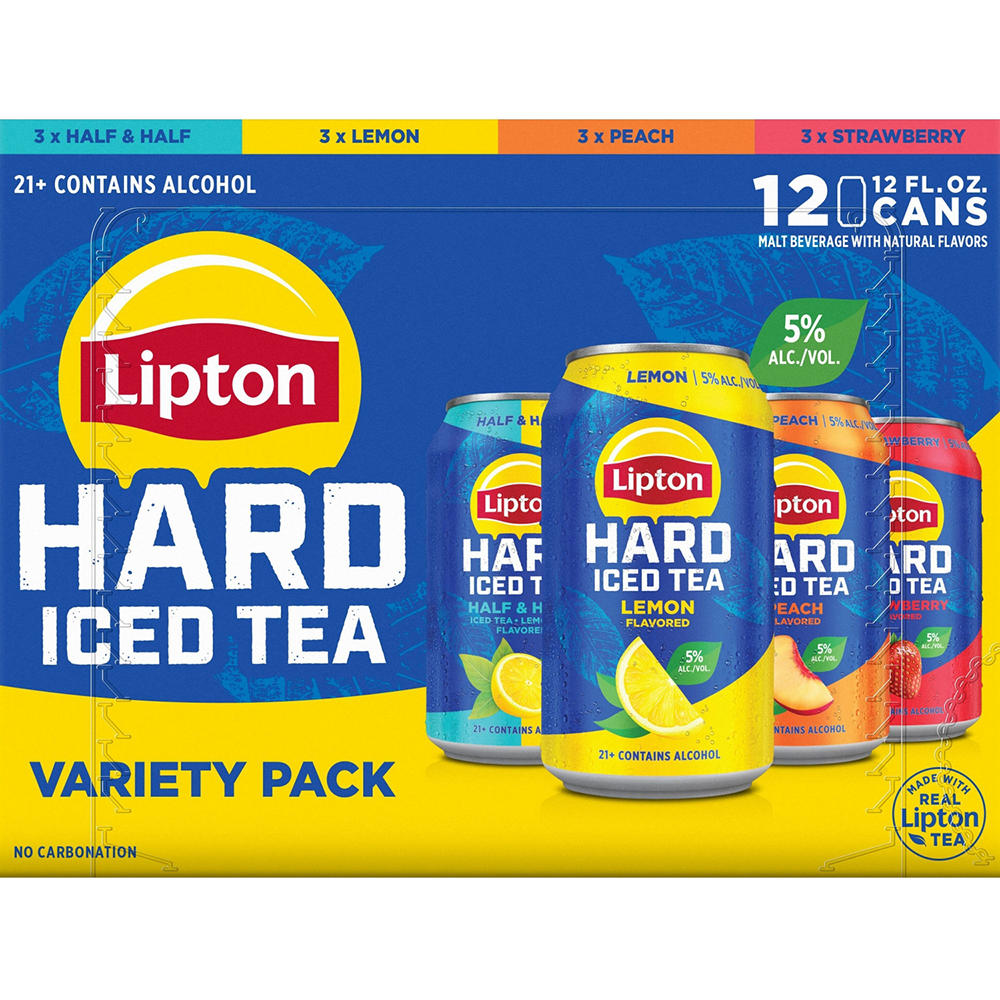 Lipton Hard Iced Tea Variety 12 pk Cans, 12 oz