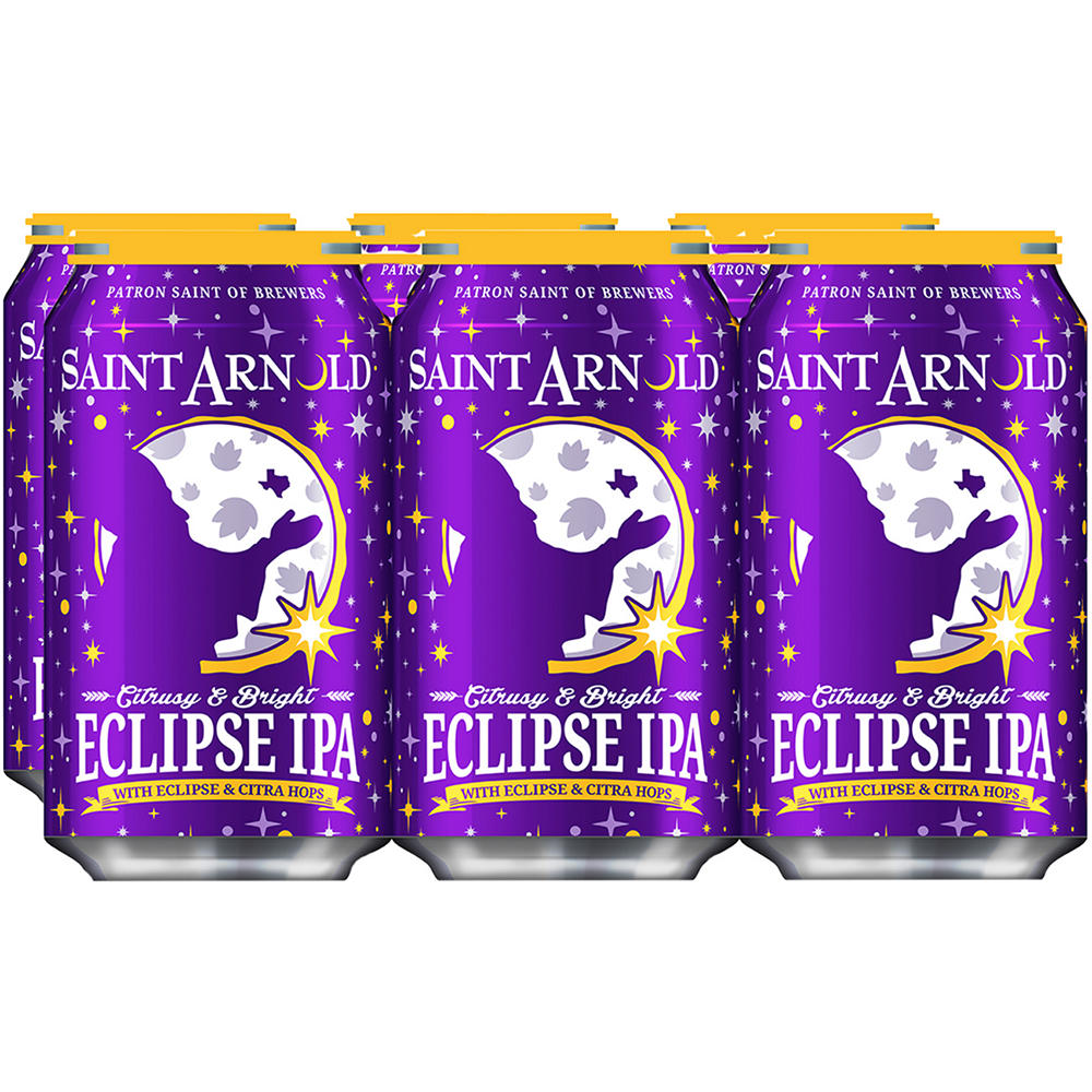 Saint Arnold Eclipse IPA Craft Beer 6 pk Cans, 12 oz