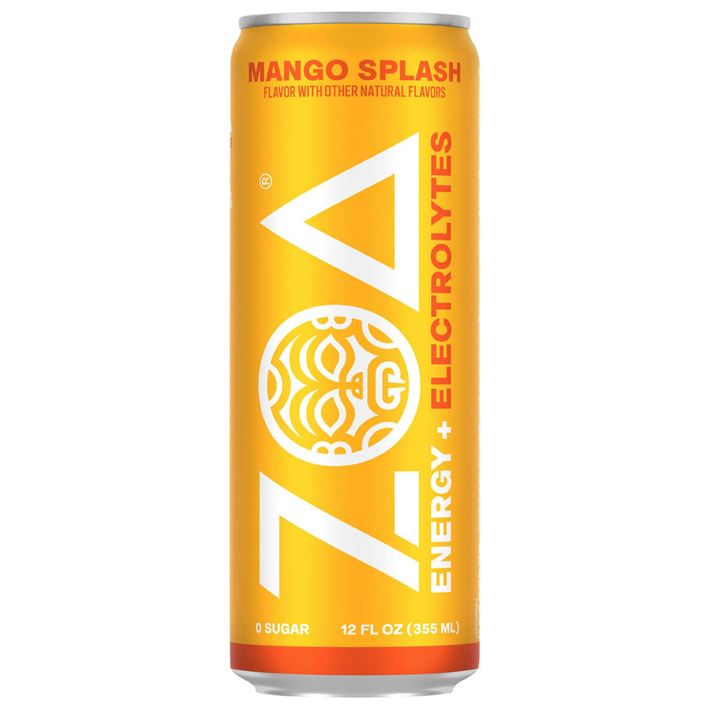 ZOA MANGO SPLASH ZERO SUGAR Mango Splash Zero Sugar   Can, 12 oz