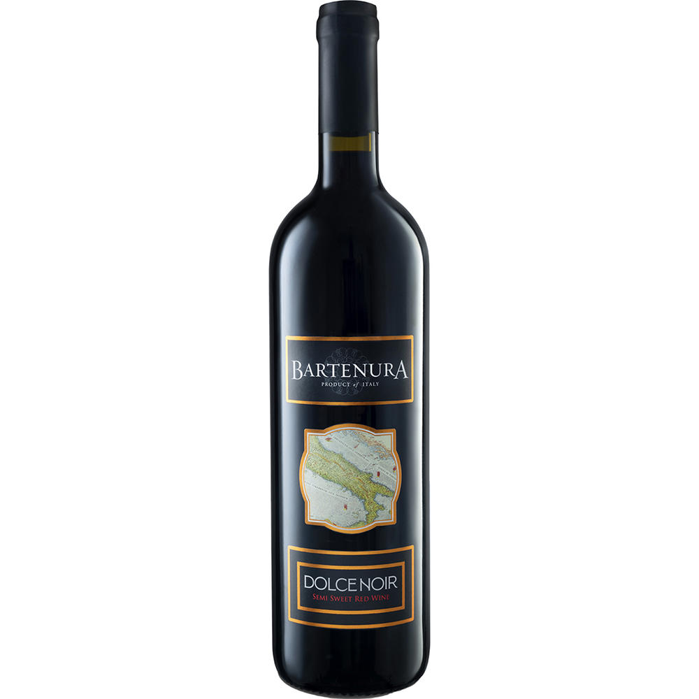 Bartenura Dolce Noir Semi Sweet Red Wine Italian Red Wine, 750 mL