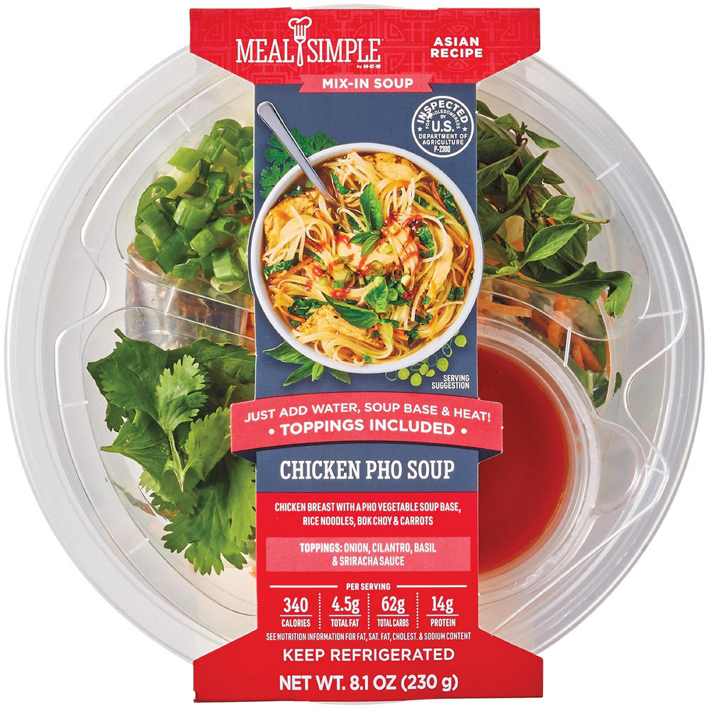 Meal Simple by H-E-B Chicken Pho Mix-In Soup, 8.3 oz
