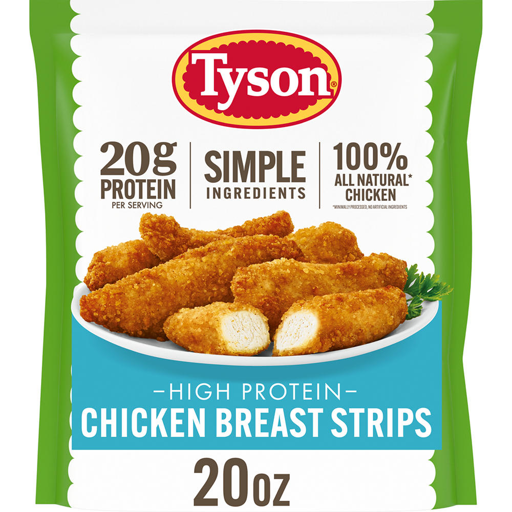 Tyson Lightly Breaded Chicken Strips, 1.25 Lb