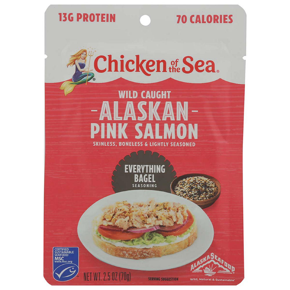 Chicken of the Sea Everything Bagel Alaskan Pink Salmon, 2.5 oz