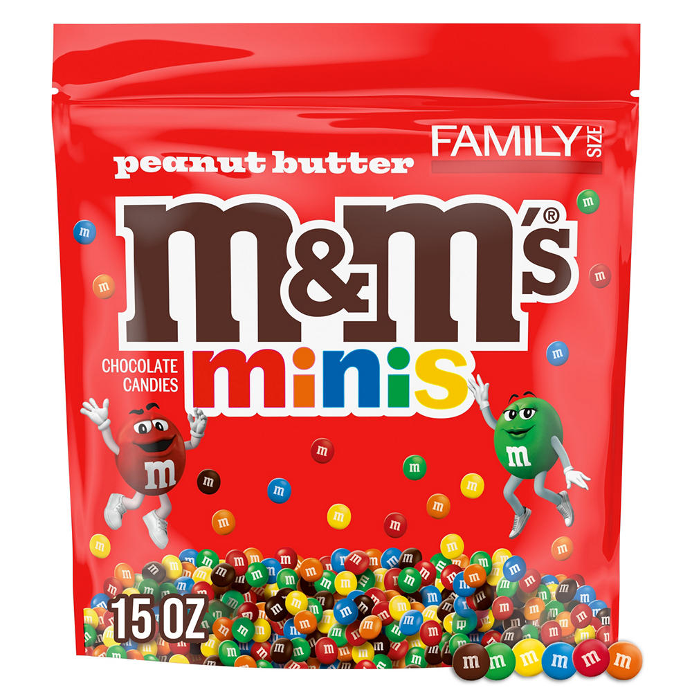 M&M'S Minis Peanut Butter Candy - Family Size, 15 oz
