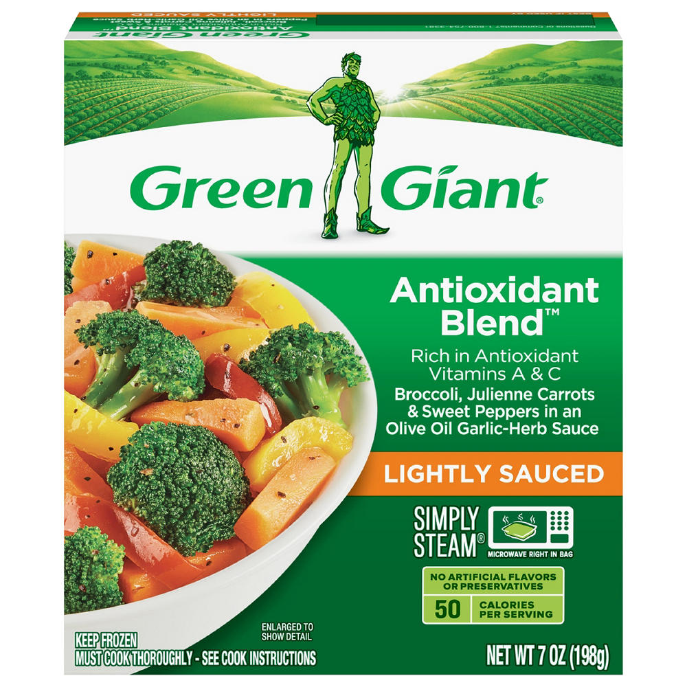 Green Giant Simply Steam Simply Steam Lightly Sauced Antioxidant Blend - Broccoli, Carrots & Peppers, 7 oz