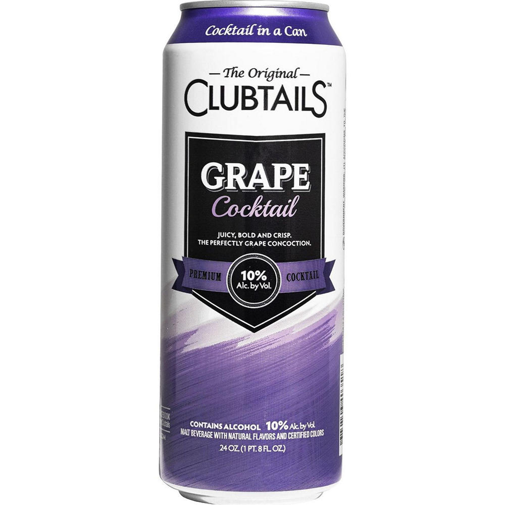 Clubtails Grape Cocktail Can, 24 oz