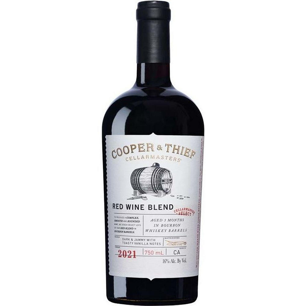 Cooper & Thief Bourbon Barrel Aged California Red Blend Wine, 750 mL