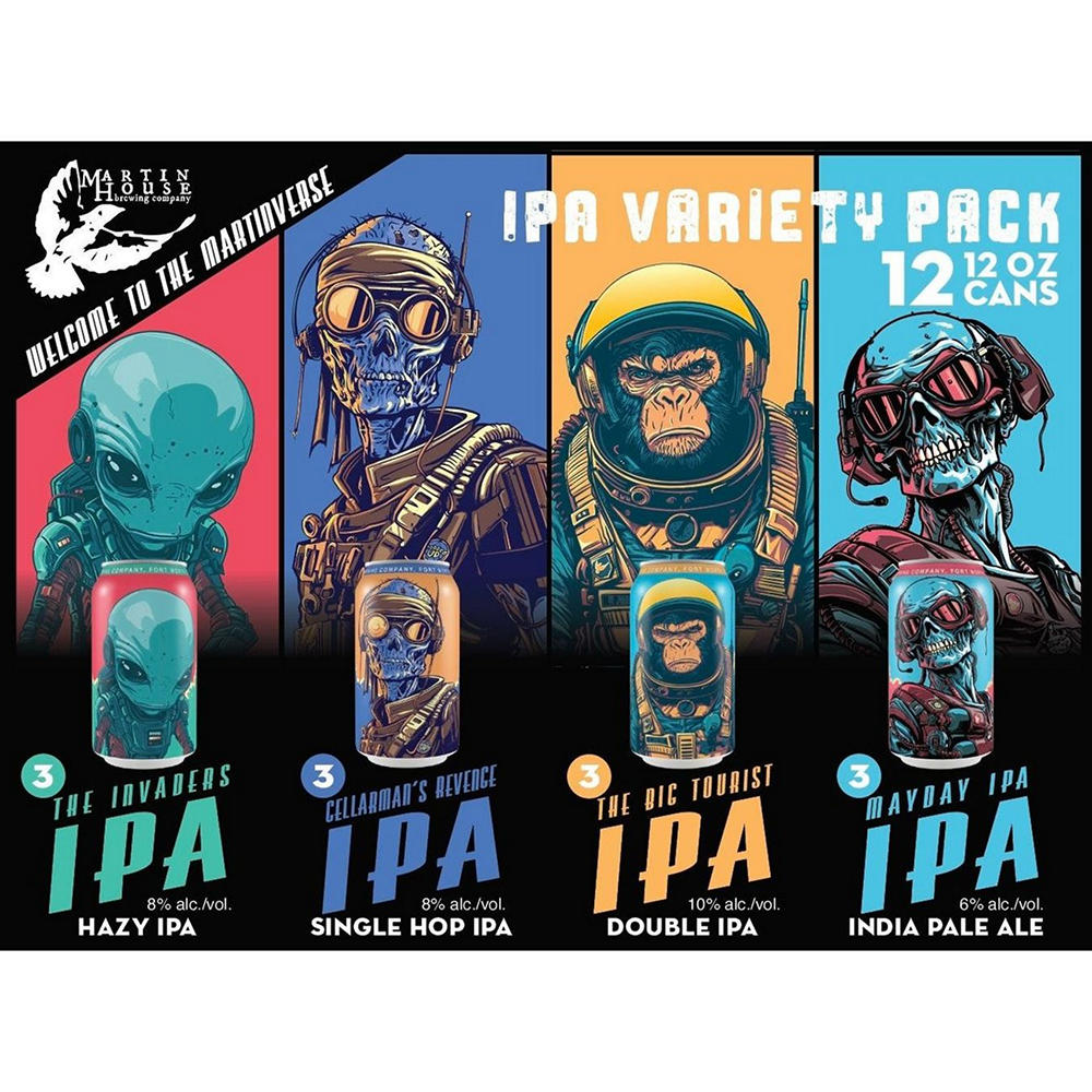 Martin House Variety Craft Beer 12 pk Cans, 12 oz
