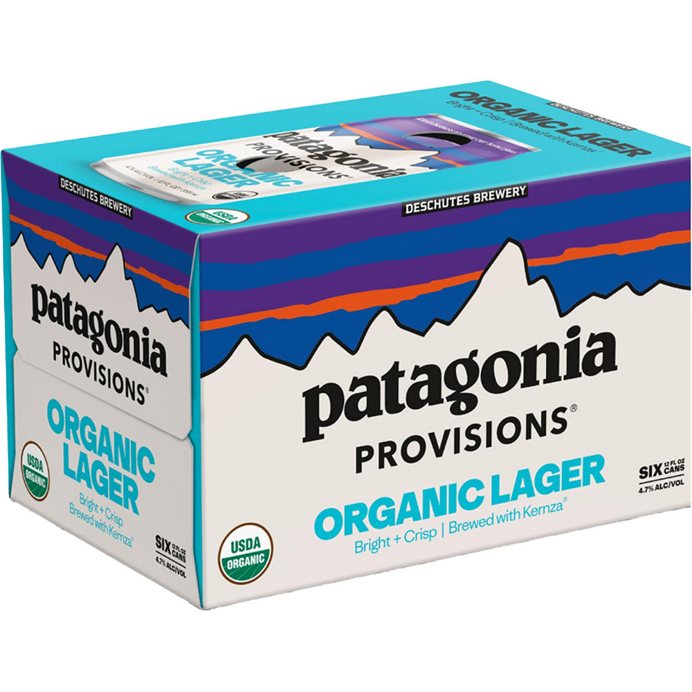 Deschutes X Patagonia Provisions Organic Lager Craft Beer 6 pk Cans, 12 oz
