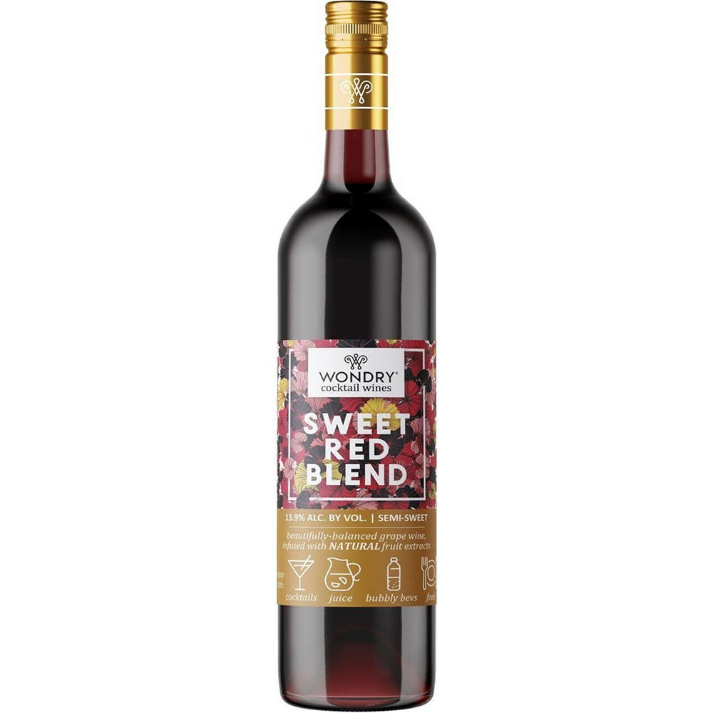 Wondry Organic Sweet Red Blend Wine Cocktail, 750 mL
