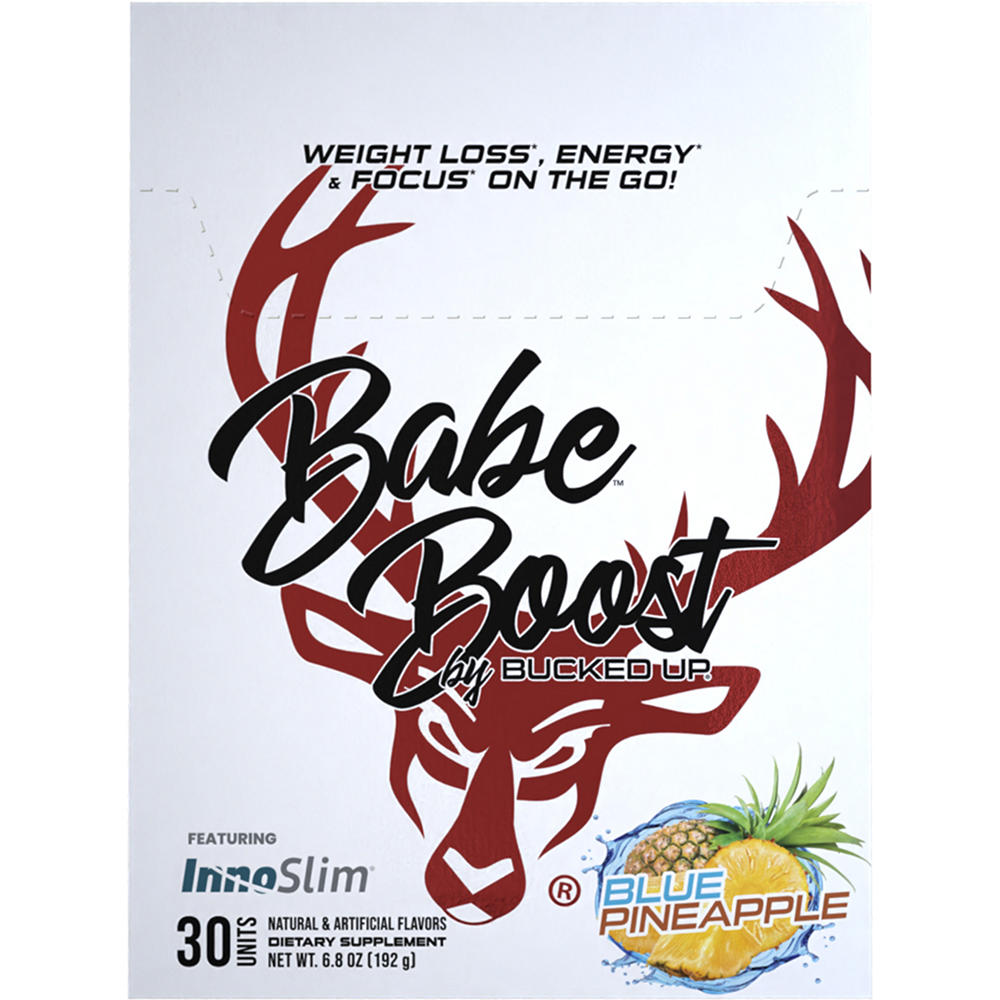 Bucked Up Babe Boost Packs - Blue Pineapple, 30 ct