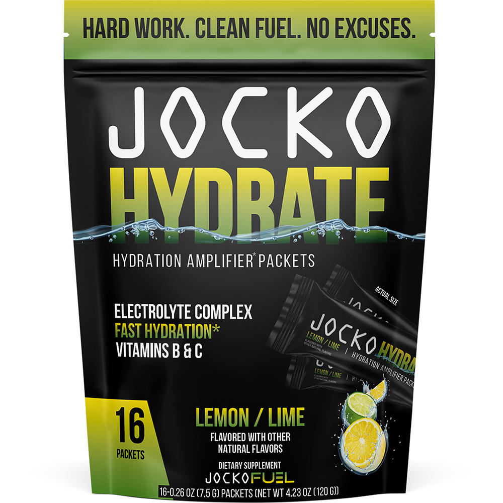 Jocko Hydration Amplifier Packets - Lemon / Lime, 16 ct