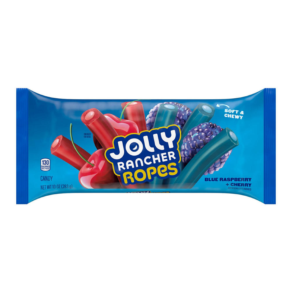 Jolly Rancher Blue Raspberry & Cherry Ropes, 10 oz