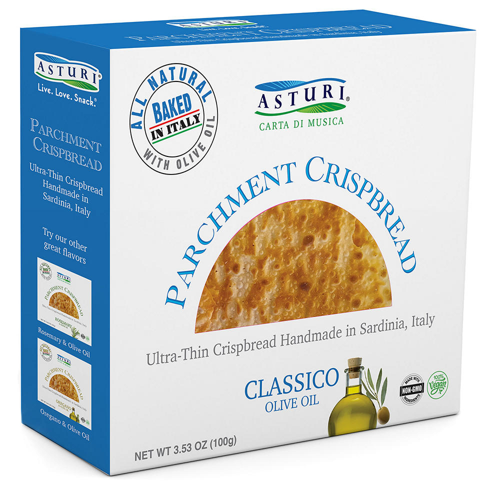 Asturi Parchment Crispbread - Classico, 3.53 oz