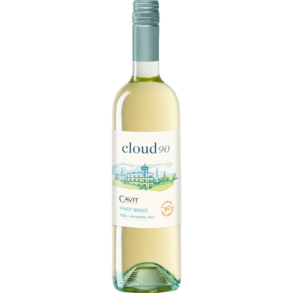 Cavit Collection Cloud90 Pinot Grigio Italy White Wine, 750 mL