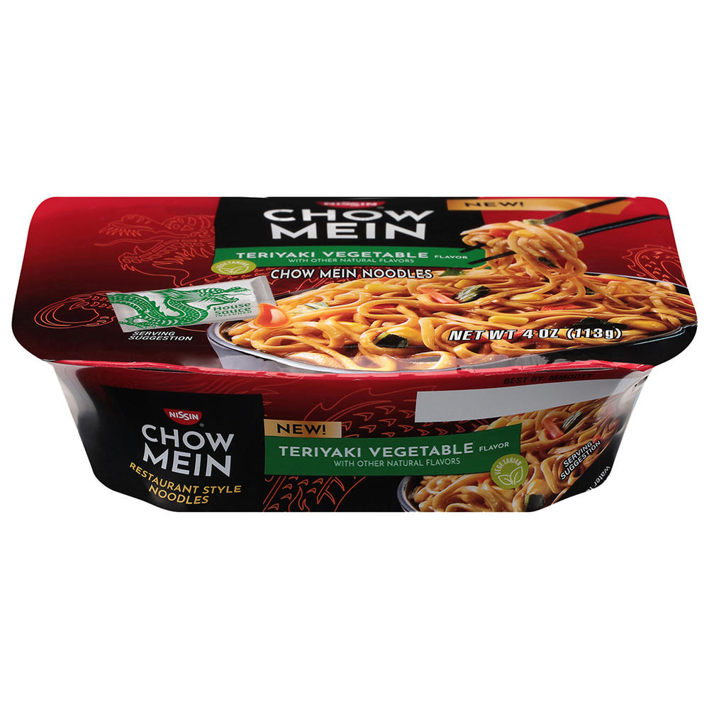 Nissin Chow Mein Vegetable Teriyaki, 4 oz