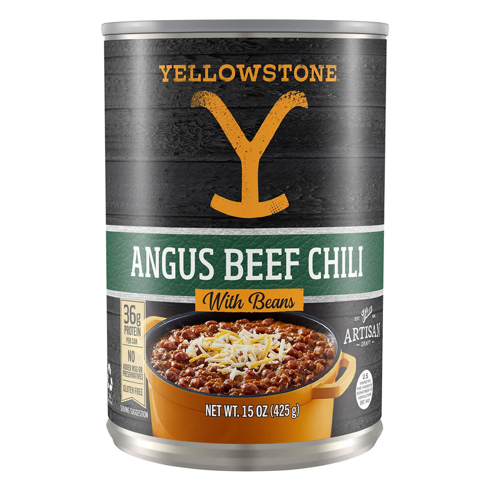 Yellowstone Angus Beef Chili With Beans, 15 oz