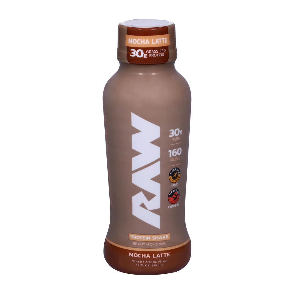Raw 30g Protein Shake - Mocha Latte, 12 oz