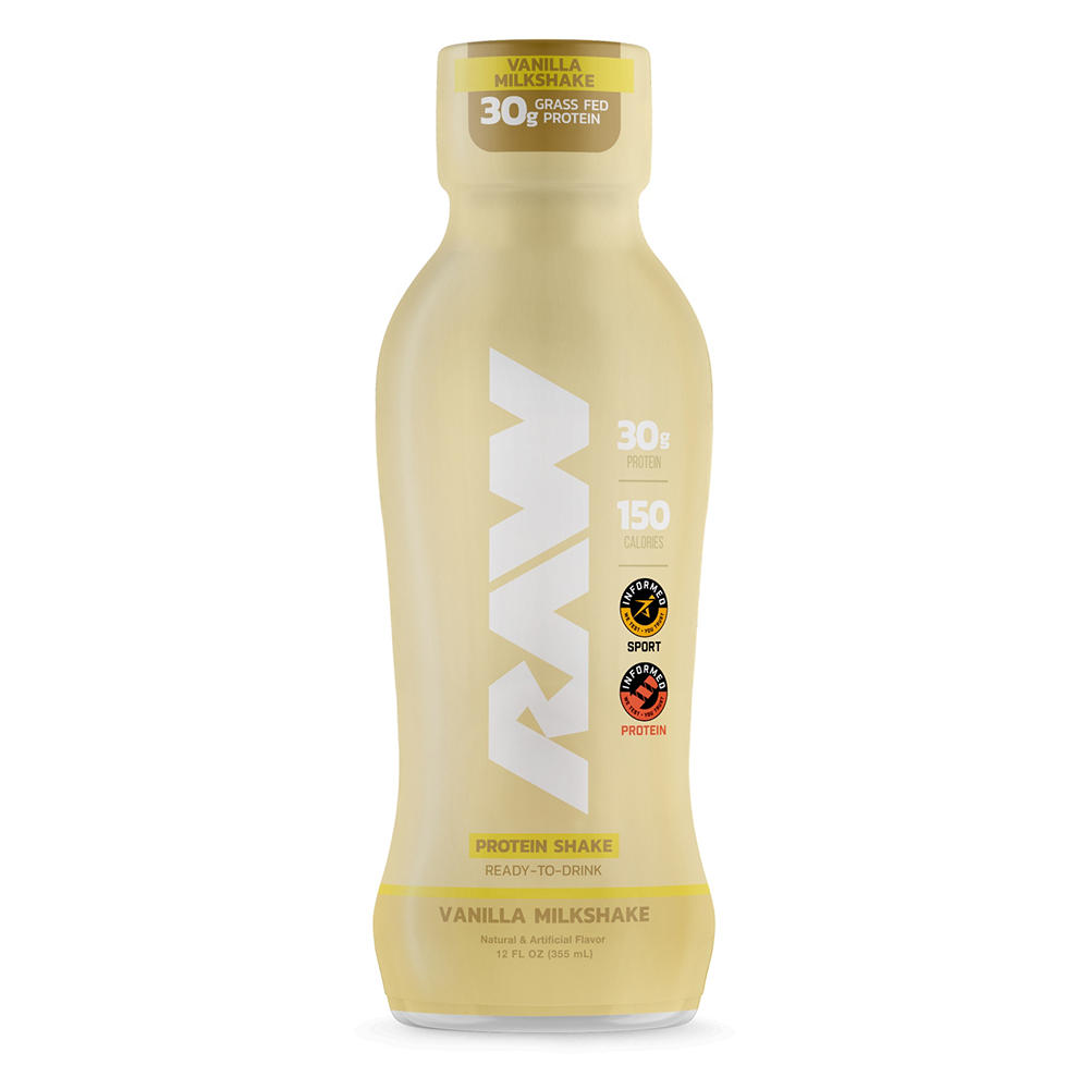Raw 30g Protein Shake - Vanilla Milkshake, 12 OZ