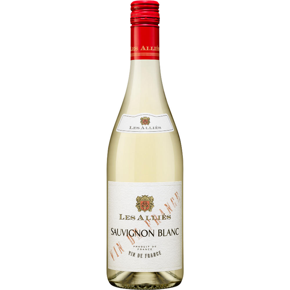 Les Allies Vin De France Sauvignon Blanc French White Wine, 750 mL