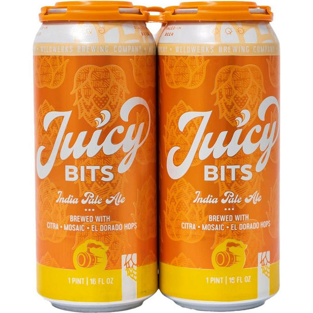 Weldwerks Brewing Juicy Bits IPA Craft Beer 4 pk Cans, 16 oz