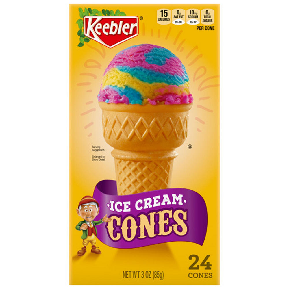 Keebler Ice Cream Cones, 24 ct